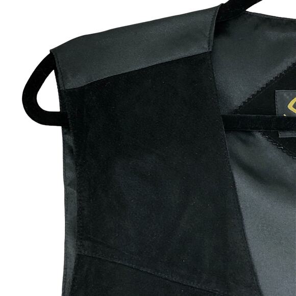 Scully Mens Size XL Leather Vest Snap Front Adjustable Waist Black *TINY FLAW - Picture 6 of 15